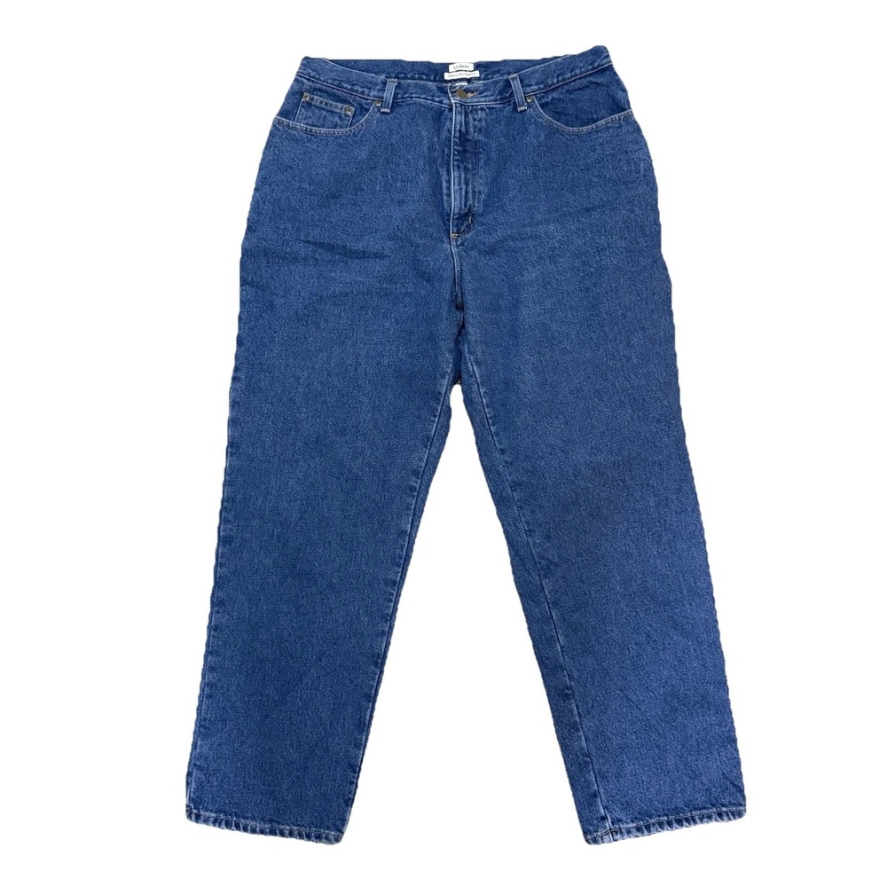 L.L. Bean Original Fit Relaxed 18 Regular Women's 100% Cotton Blue Jeans